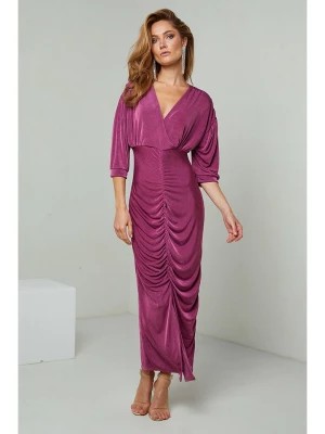 Zdjęcie produktu Joséfine Sukienka "Galon" w kolorze jagodowym rozmiar: L
