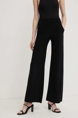 Zdjęcie produktu Joseph Ribkoff spodnie damskie kolor czarny dzwony high waist 161096