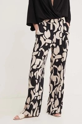 Zdjęcie produktu Joseph Ribkoff spodnie damskie kolor czarny szerokie high waist 241097