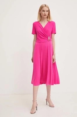 Zdjęcie produktu Joseph Ribkoff sukienka kolor różowy midi rozkloszowana 241013