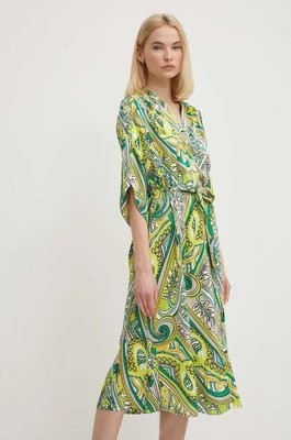 Zdjęcie produktu Joseph Ribkoff sukienka kolor zielony midi rozkloszowana 242208