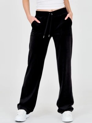 Zdjęcie produktu JUICY COUTURE Czarne spodnie dresowe z weluru
