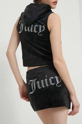 Zdjęcie produktu Juicy Couture spódnica welurowa kolor czarny mini ołówkowa