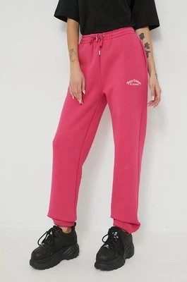 Zdjęcie produktu Juicy Couture spodnie dresowe damskie kolor różowy gładkie