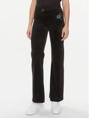 Zdjęcie produktu Juicy Couture Spodnie dresowe Velour Scatter Diamante JCBBJ223802 Czarny Regular Fit