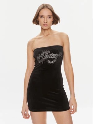 Zdjęcie produktu Juicy Couture Sukienka codzienna Bandeau Scatter Diamante JCBED223805 Czarny Slim Fit