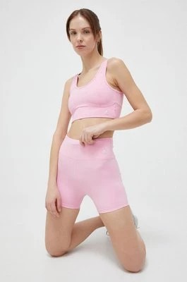 Zdjęcie produktu Juicy Couture szorty treningowe Liza kolor różowy gładkie high waist