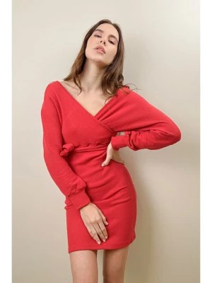 Zdjęcie produktu Jumeon Sukienka dzianinowa w kolorze czerwonym rozmiar: L