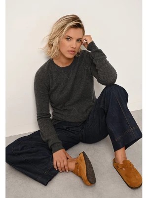 Zdjęcie produktu Just Cashmere Kaszmirowy sweter "Helen" w kolorze antracytowym rozmiar: L