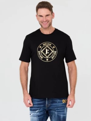 Zdjęcie produktu JUST CAVALLI Czarny t-shirt Fiche Gold