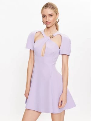 Zdjęcie produktu Just Cavalli Sukienka koktajlowa 74PBO904 Fioletowy Slim Fit