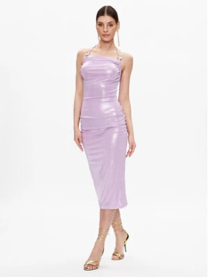Zdjęcie produktu Just Cavalli Sukienka koktajlowa 74PBO924 Fioletowy Slim Fit