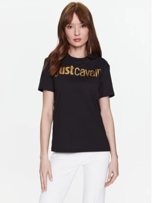 Zdjęcie produktu Just Cavalli T-Shirt 74PBHF00 Czarny Regular Fit