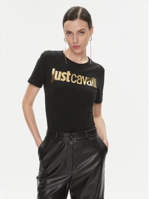 Zdjęcie produktu Just Cavalli T-Shirt 75PAHT00 Czarny Regular Fit