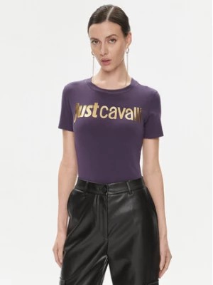 Zdjęcie produktu Just Cavalli T-Shirt 75PAHT00 Fioletowy Regular Fit