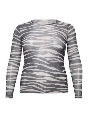 Zdjęcie produktu KAFFE curve Koszulka "Meshu" w kolorze czarno-białym rozmiar: L