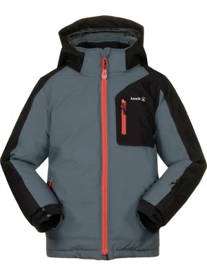 Zdjęcie produktu Kamik Kurtka narciarska "Hudson" w kolorze szaroniebiesko-czarnym rozmiar: 98