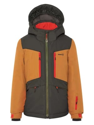 Zdjęcie produktu Kamik Kurtka narciarska "Max" w kolorze antracytowo-jasnobrązowym rozmiar: 98