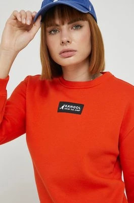 Zdjęcie produktu Kangol bluza damska kolor pomarańczowy z aplikacją