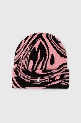 Zdjęcie produktu Kangol czapka kolor różowy z grubej dzianiny