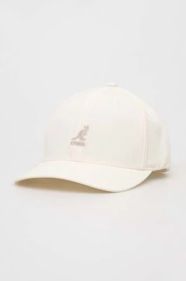 Zdjęcie produktu Kangol czapka z daszkiem z domieszką wełny kolor beżowy gładka