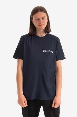 Zdjęcie produktu Kangol t-shirt bawełniany Heritage Basic kolor granatowy z nadrukiem KLHB003-OFFWHITE