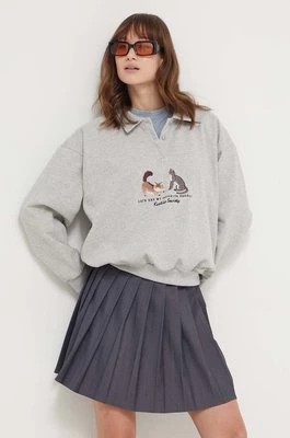 Zdjęcie produktu Kaotiko bluza damska kolor szary z aplikacją