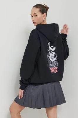 Zdjęcie produktu Kaotiko bluza kolor czarny z kapturem z nadrukiem