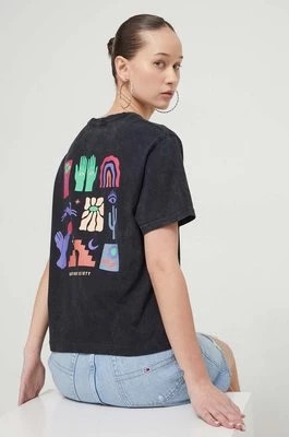 Zdjęcie produktu Kaotiko t-shirt bawełniany damski kolor czarny