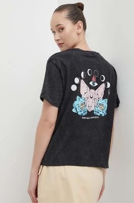 Zdjęcie produktu Kaotiko t-shirt bawełniany damski kolor czarny
