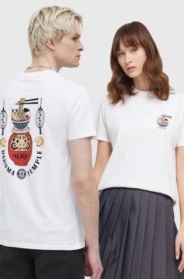 Zdjęcie produktu Kaotiko t-shirt bawełniany kolor biały z nadrukiem