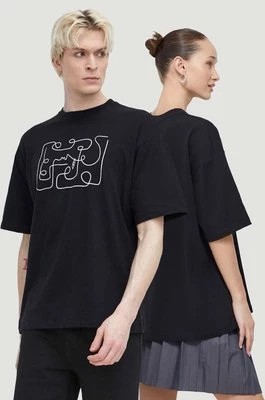 Zdjęcie produktu Kaotiko t-shirt bawełniany kolor czarny z nadrukiem