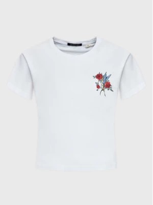 Zdjęcie produktu Kaotiko T-Shirt Washed Bird AL011-01-M002 Biały Regular Fit