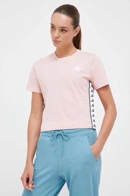 Zdjęcie produktu Kappa t-shirt bawełniany kolor różowy