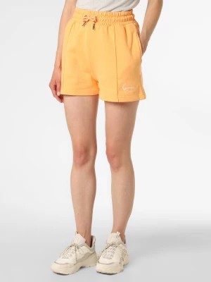 Zdjęcie produktu Karl Kani Damskie spodenki dresowe Kobiety Bawełna pomarańczowy jednolity,