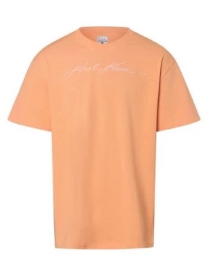 Zdjęcie produktu Karl Kani Koszulka męska Mężczyźni Bawełna pomarańczowy jednolity,