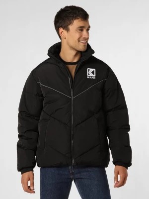 Zdjęcie produktu Karl Kani Męska kurtka pikowana Mężczyźni Sztuczne włókno czarny jednolity,
