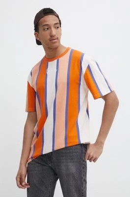 Zdjęcie produktu Karl Kani t-shirt bawełniany męski kolor pomarańczowy wzorzysty