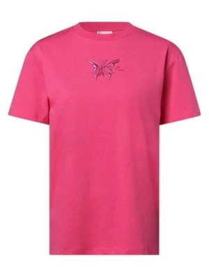 Zdjęcie produktu Karl Kani T-shirt damski Kobiety Bawełna wyrazisty róż nadruk,