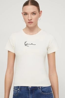 Zdjęcie produktu Karl Kani t-shirt damski kolor beżowy