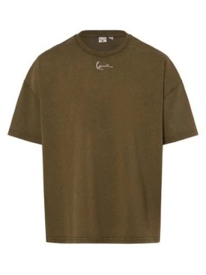 Zdjęcie produktu Karl Kani T-shirt męski Mężczyźni Bawełna zielony jednolity,