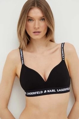 Zdjęcie produktu Karl Lagerfeld biustonosz kolor czarny gładki