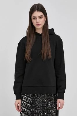 Zdjęcie produktu Karl Lagerfeld bluza 220W1811 damska kolor czarny z kapturem gładka