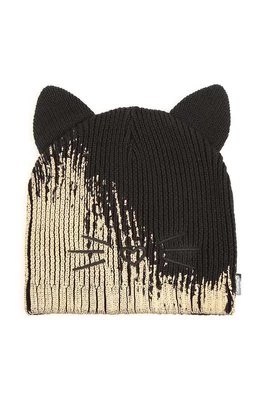 Zdjęcie produktu Karl Lagerfeld czapka bawełniana dziecięca kolor czarny bawełniana