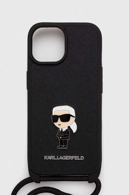Zdjęcie produktu Karl Lagerfeld etui na telefon iPhone 15 6.1 kolor czarny