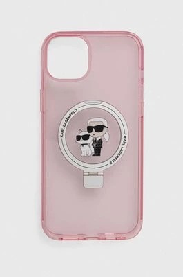 Zdjęcie produktu Karl Lagerfeld etui na telefon iPhone 15 Plus / 14 Plus 6.7'' kolor różowy