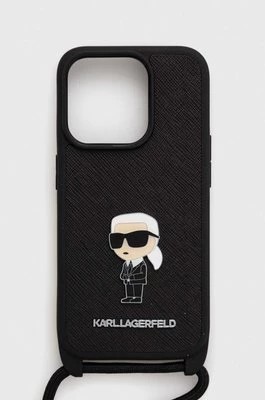 Zdjęcie produktu Karl Lagerfeld etui na telefon iPhone 15 Pro 6.1 kolor czarny