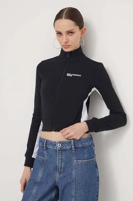 Zdjęcie produktu Karl Lagerfeld Jeans bluza damska kolor czarny z aplikacją