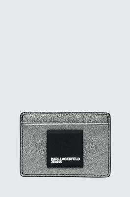 Zdjęcie produktu Karl Lagerfeld Jeans etui na karty kolor srebrny