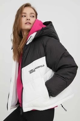 Zdjęcie produktu Karl Lagerfeld Jeans kurtka damska kolor czarny zimowa oversize
